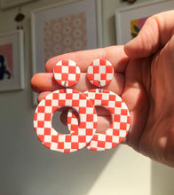 Load image into Gallery viewer, Twiggy -- Coral Checkerboard