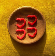 Load image into Gallery viewer, Heart Hoops