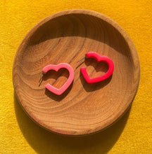 Load image into Gallery viewer, Heart Hoops