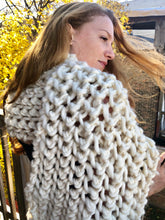 Load image into Gallery viewer, XL White Knit Scarf