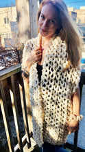 Load image into Gallery viewer, XL White Knit Scarf