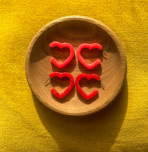 Load image into Gallery viewer, Heart Hoops