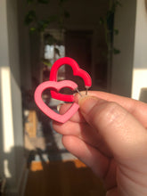 Load image into Gallery viewer, Heart Hoops