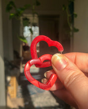 Load image into Gallery viewer, Heart Hoops